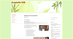 Desktop Screenshot of kosmetik-kim.de